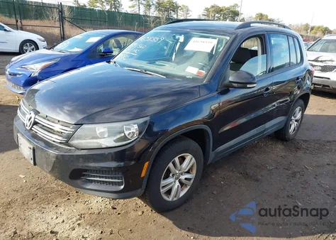 2015 Volkswagen Tiguan S from USA, damaged, VIN WVGAV7AX2FW593453